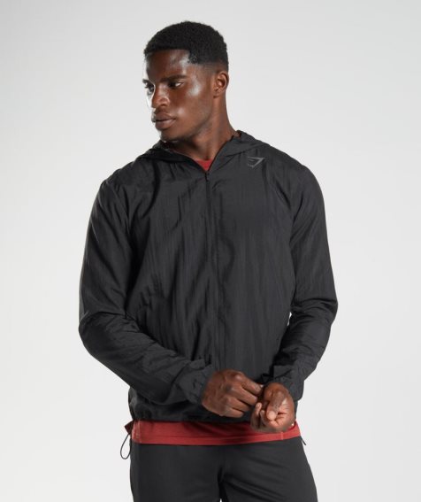 Men's Gymshark Sport Windbreaker Black | CA 317N58